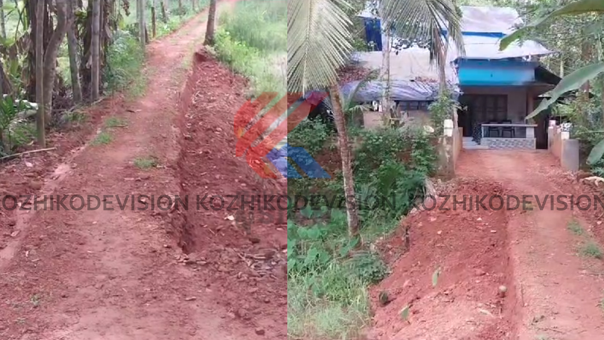 റോഡ് മണ്ണെടുത്ത് വീതി കുറച്ചു, ഓട്ടോറിക്ഷ വീട്ടുമുറ്റത്ത് നിന്ന് പിറത്തിറക്കാന്‍ കഴിയാതായി; ദുരിതത്തിലായി ഗംഗാധരനും കുടുംബവും